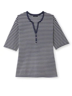 Tee-shirt marinière avec lin