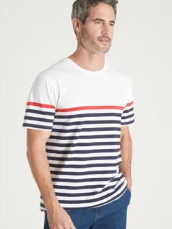 Tee-shirt marinière manches courtes