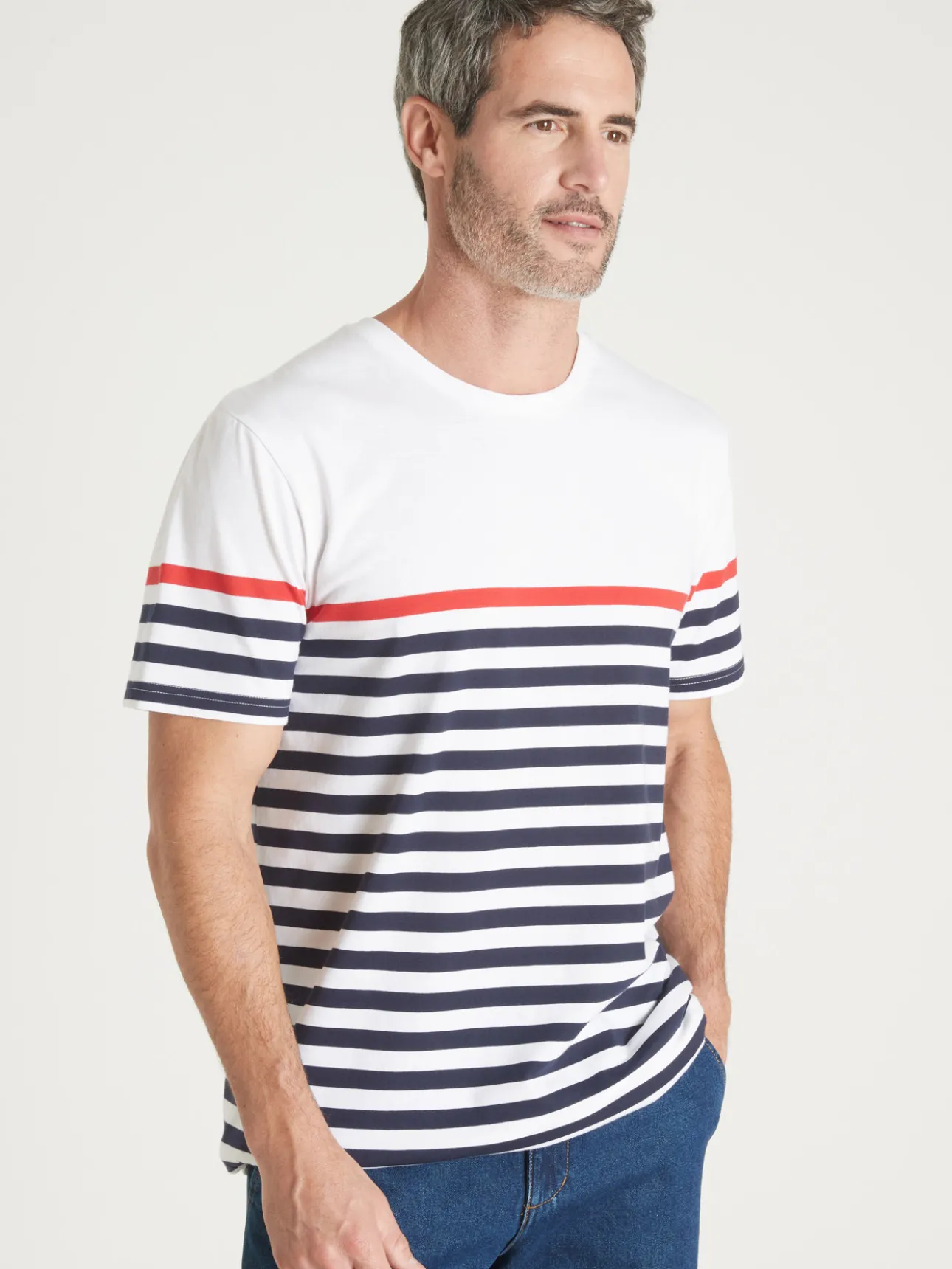 Tee-shirt marinière manches courtes