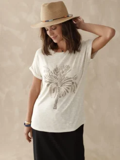 Tee-shirt motif palmier
