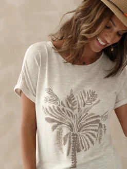 Tee-shirt motif palmier