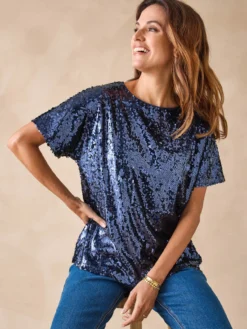 Tee-shirt à sequins
