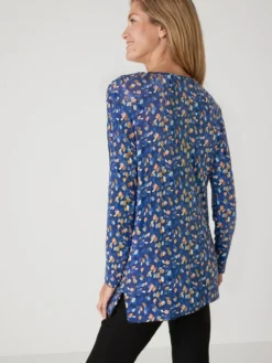 Tee-shirt tunique en maille fluide