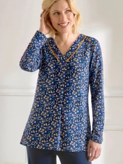 Tee-shirt tunique en maille fluide