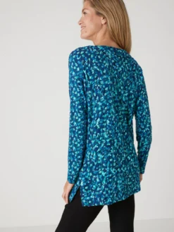 Tee-shirt tunique en maille fluide