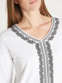 Tee-shirt tunique manches 3/4