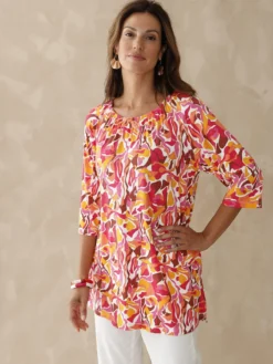 Tee-shirt tunique manches 3/4