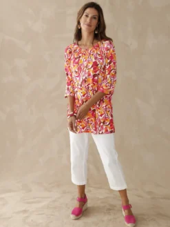 Tee-shirt tunique manches 3/4