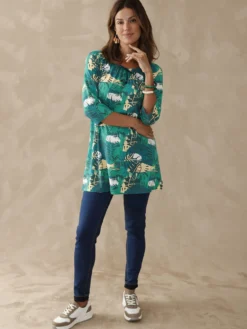 Tee-shirt tunique manches 3/4