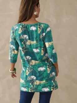 Tee-shirt tunique manches 3/4