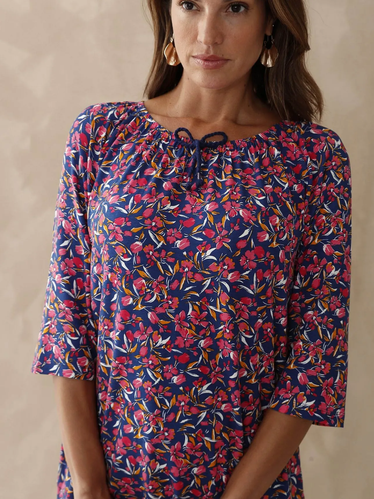 Tee-shirt tunique manches 3/4