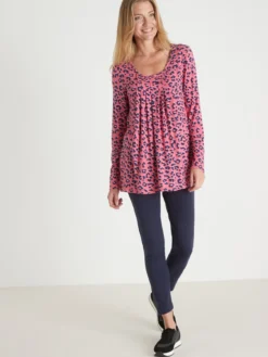 Tee-shirt tunique manches longues