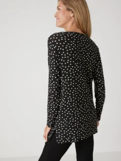Tee-shirt tunique manches longues