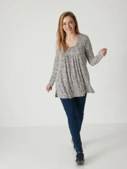 Tee-shirt tunique manches longues