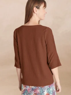 Tee-shirt V galon fantaisie
