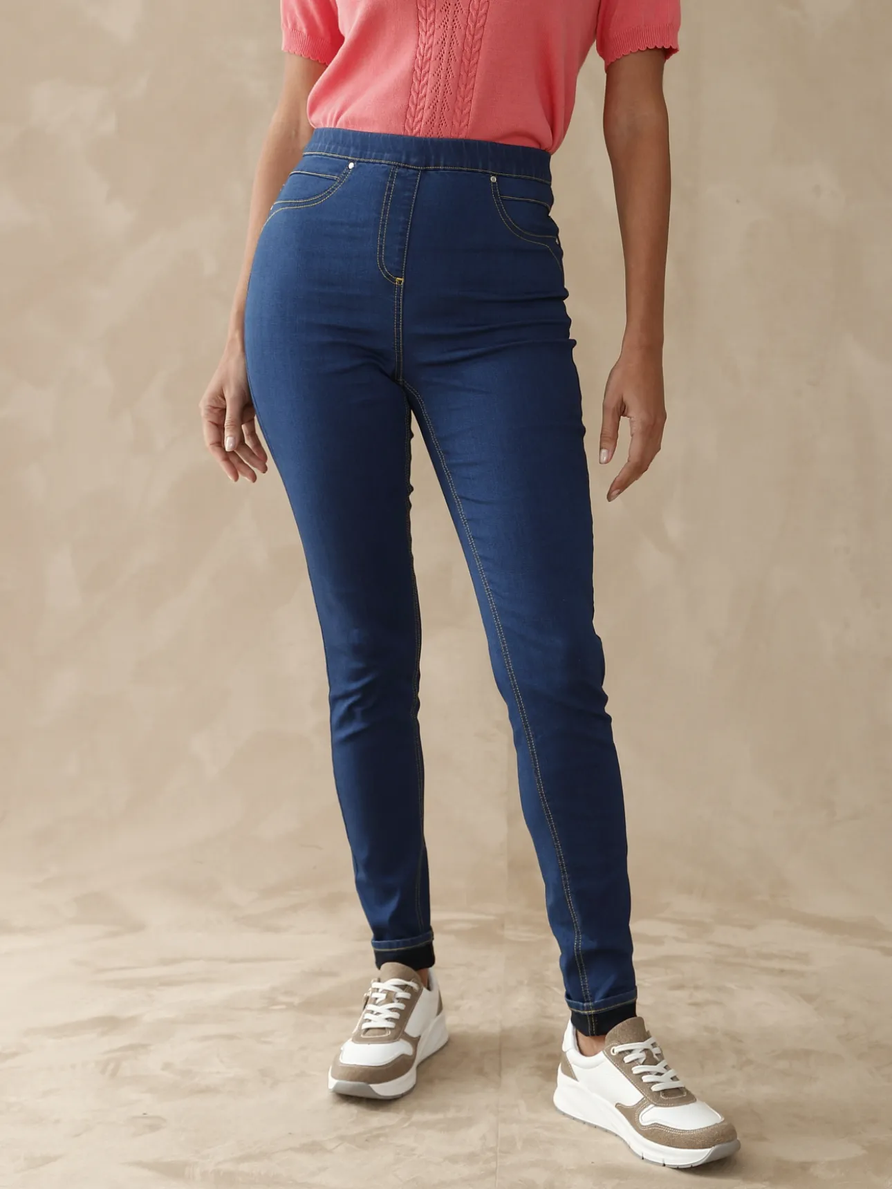 Tregging en denim