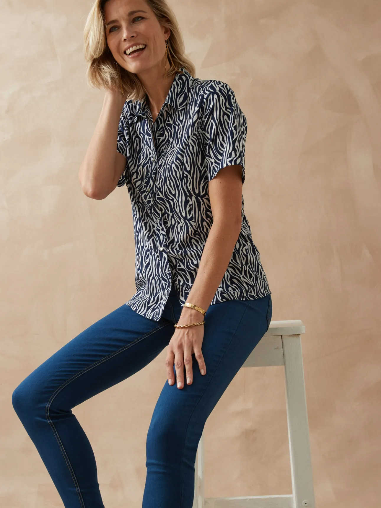 Tregging en denim