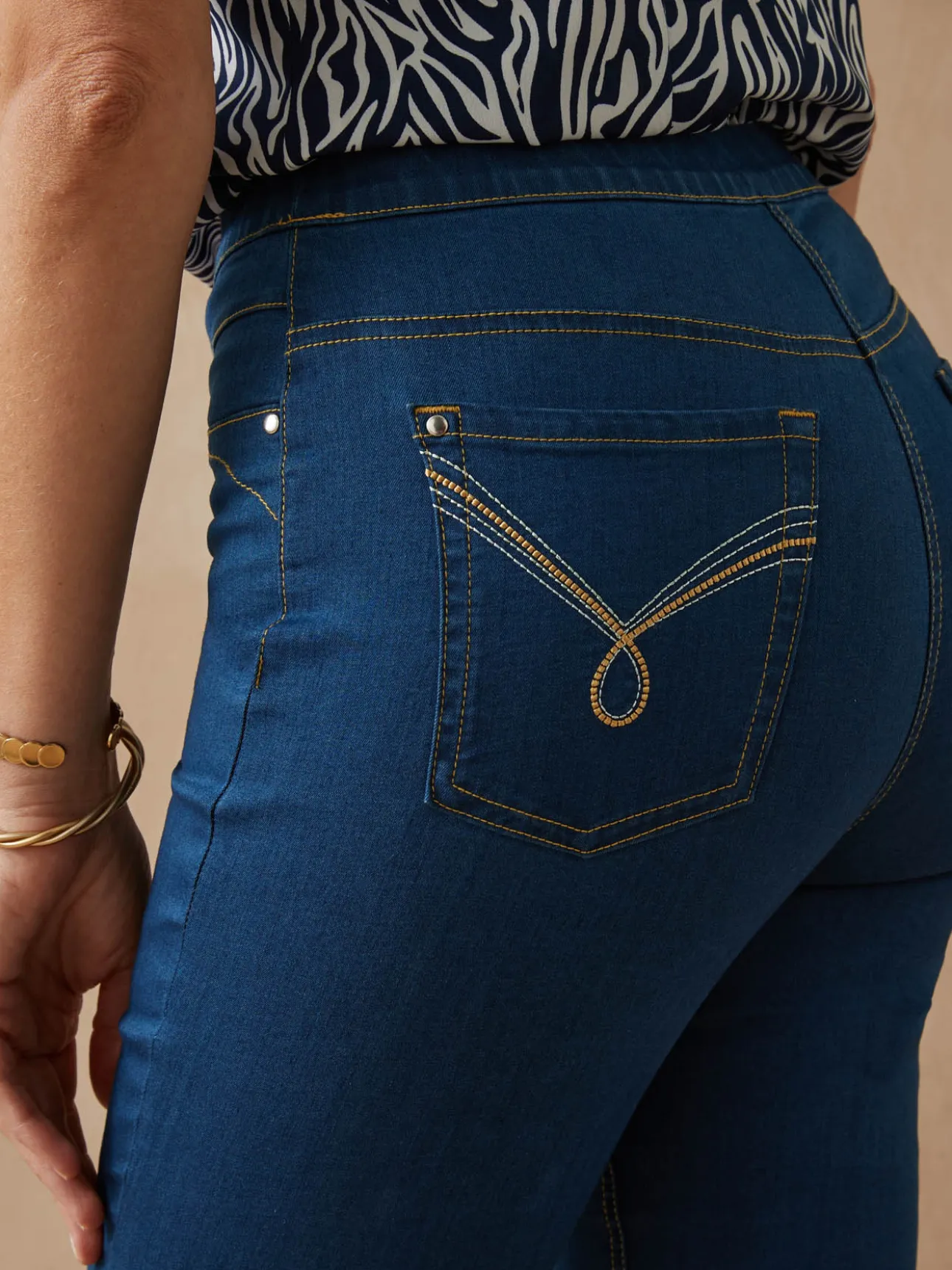 Tregging en denim