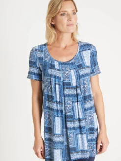 Tunique en maille avec plis d'aisance