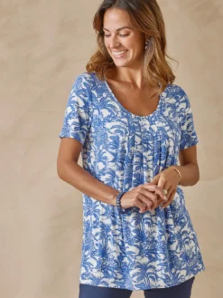 Tunique en maille avec plis d'aisance