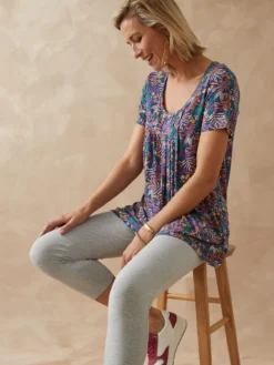 Tunique en maille avec plis d'aisance