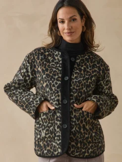 Veste boutonnée matelassée