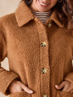 Veste chaude en maille moutonnée