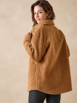 Veste chaude en maille moutonnée