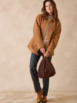 Veste chaude en maille moutonnée