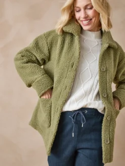 Veste chaude en maille moutonnée