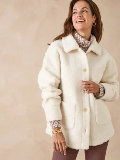 Veste chaude en maille moutonnée