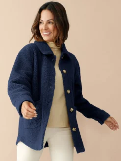 Veste chaude en maille moutonnée