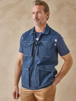 Veste en jean sans manches