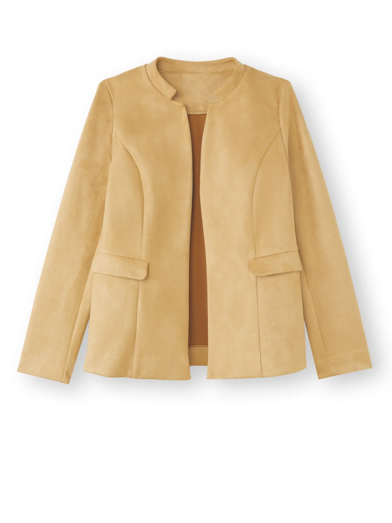 Veste en maille suédine