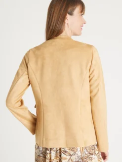 Veste en maille suédine