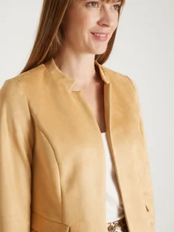 Veste en maille suédine