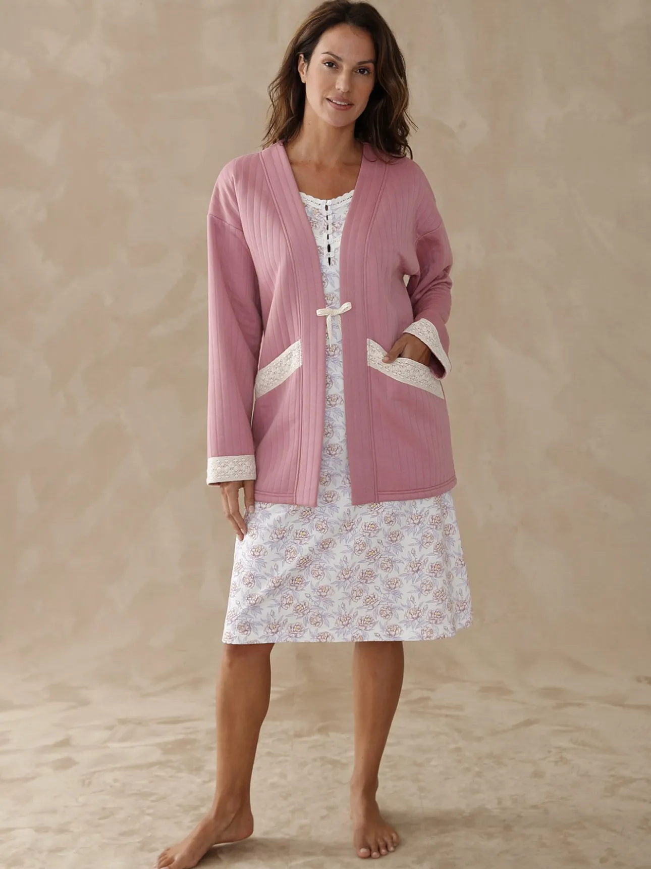 Veste kimono matelassée
