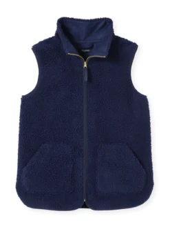 Veste sans manches sherpa moumoute